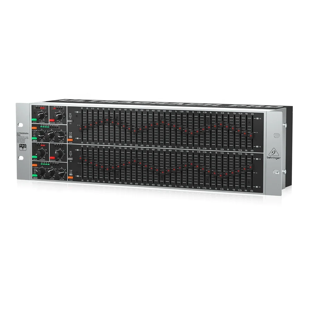 Behringer Equalizer FBQ6200HD 2 * 31 Band With Feedback Detector Studio Music Equipment Pa System Audio Analyser
