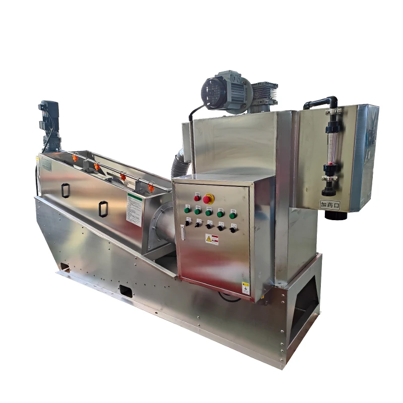 High-Quality Fully Automatic Sludge Dewatering Multi-Disc Spiral Filter Press For Sewage Treatment