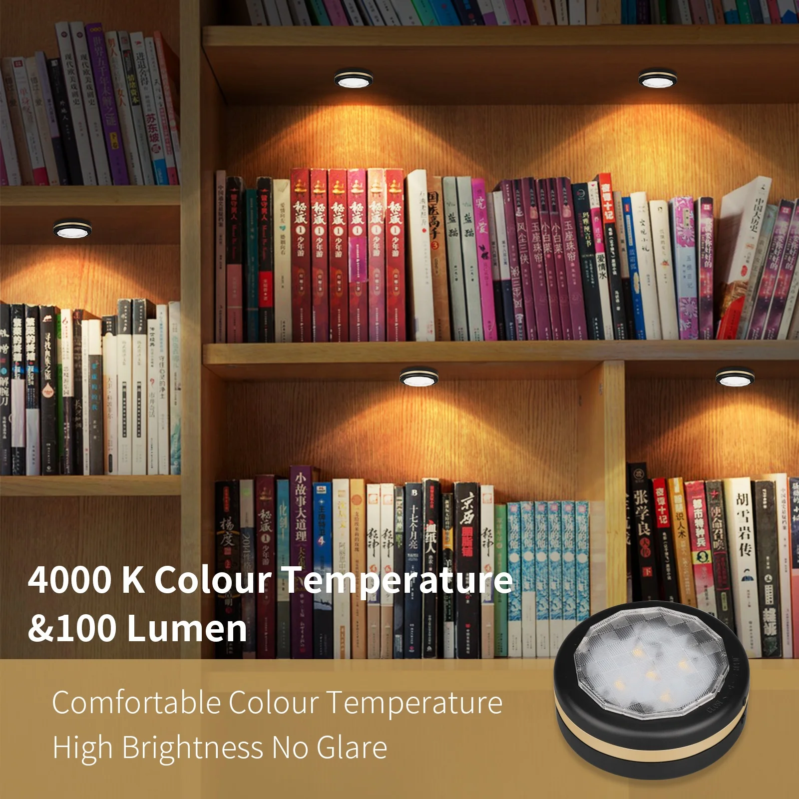 New Arrival Wireless Night Color Lighting Tool With 3 Adjustable Brightness Small Night Lights Battery Atmosphere Light