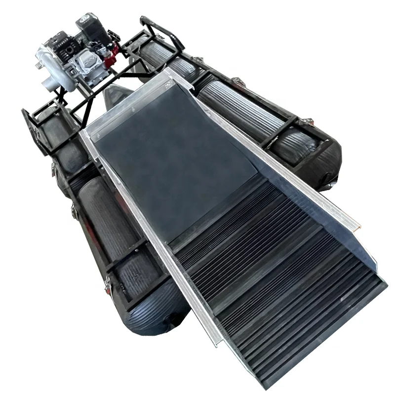 4 Inch Mini Gold Dredging Ship For Gold Mining With Famous Brand Engine Gasoline Sand Gold Washing Plant