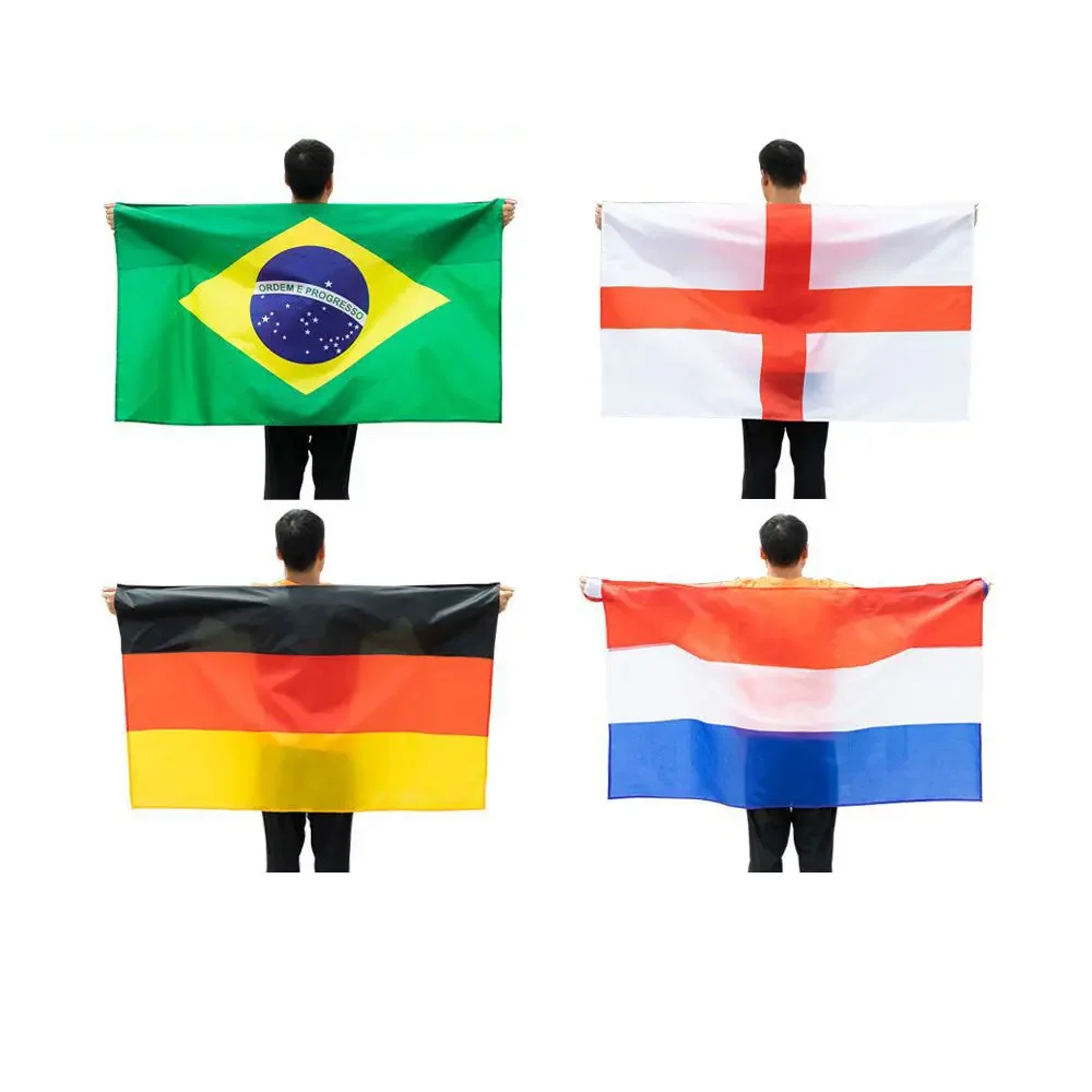 Stock World Germany 3x5 ft Country Flag High Quality Custom Polyester German Black Red Yellow Flag Automotive Insurance Industry