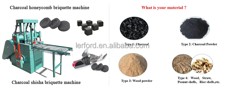 Hydraulic Hookah Carbon Energy-saving And Environmentally Friendly Smokeless Hookah Carbon Making Machine