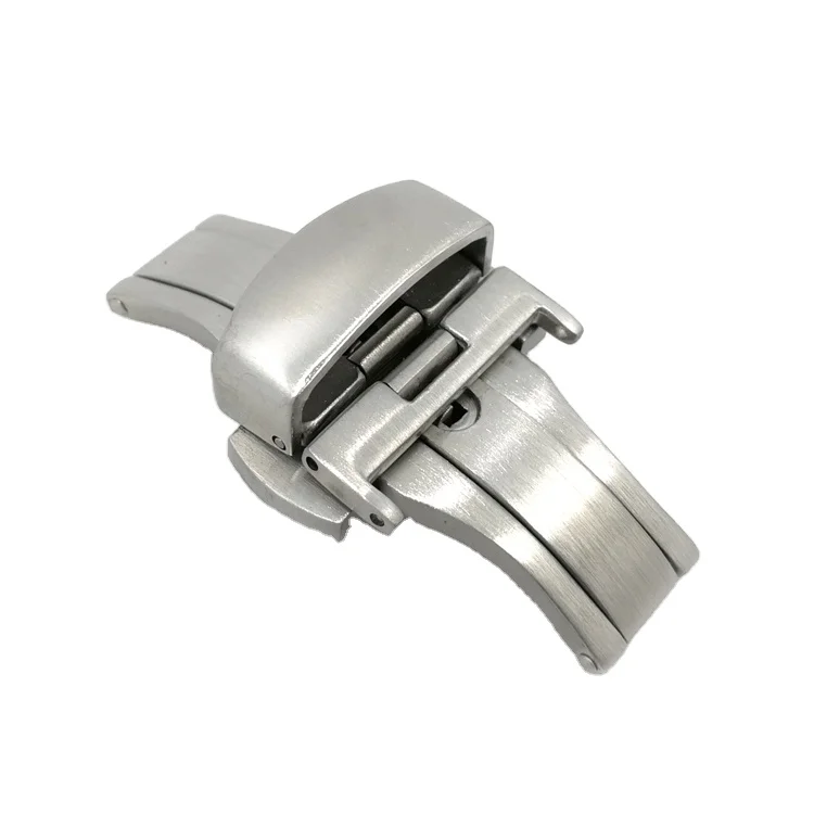 brushing watch buckle butterfly for leather watch strap watch band