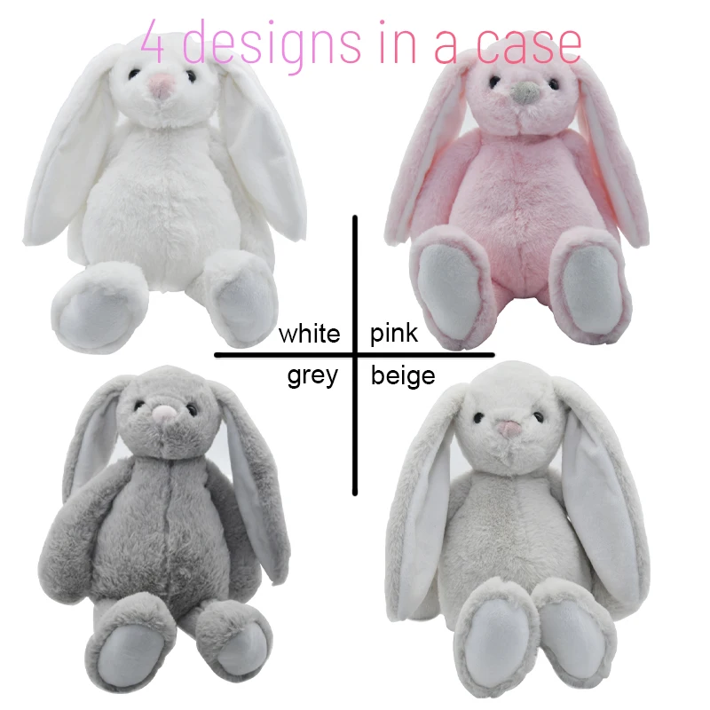 New Design Printable Stuffed Toy Doll Soft Plush Animals Custom Easter Gifts Sublimation Bunny Rabbit for DIY