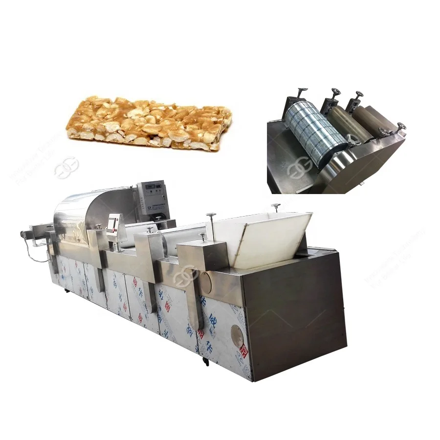 High Efficient Peanut Brittle Making Machine Peanut Bar Production Line Fruits Snack Bar Equipment