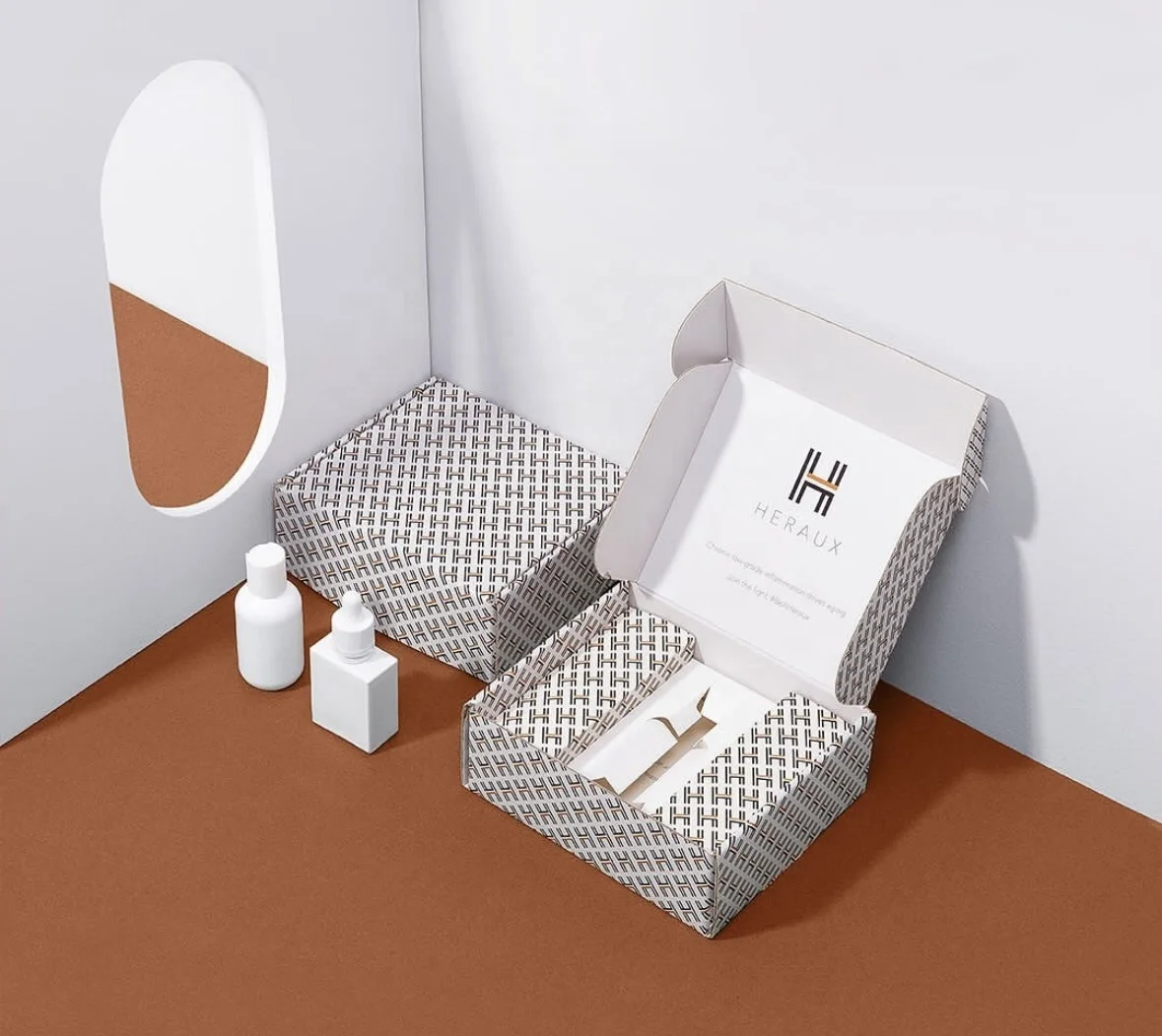 Fashion Custom White Mailing Box White Corrugated Cardboard Cosmetic Packaging toys dolls packaging Box Shipping Box