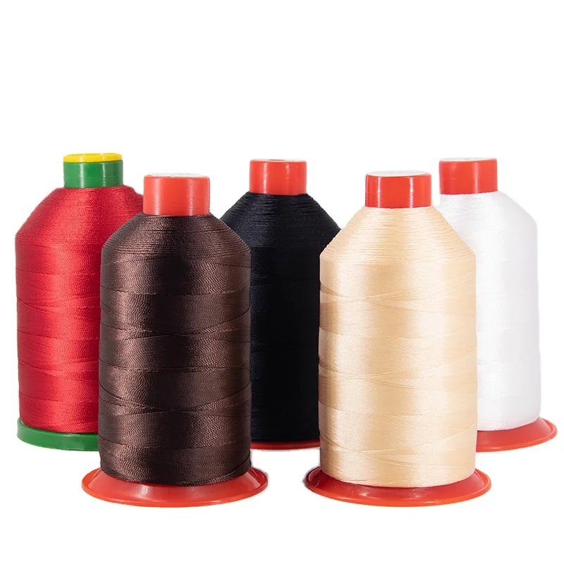 Colored Nylon Sewing Thread Tex80 Nylon 6 Bonded Thread Cheap Price Sewn Thread  TEX70 TEX135