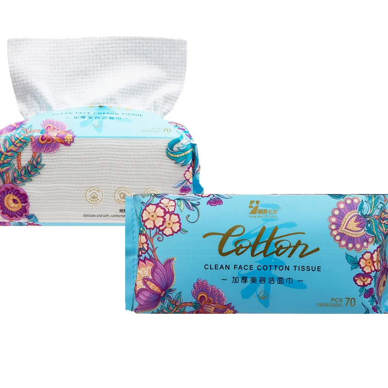 100% cellulosic fibers Non-woven Fabric Facial Cleansing Tissue, 	 disposable viscose towel, Disposable Facial Towel