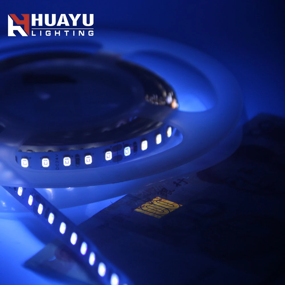 High quality led strip light 12V 24V ultraviolet 365nm 390nm-400nm 395nm UV 2835 led stripe lighting