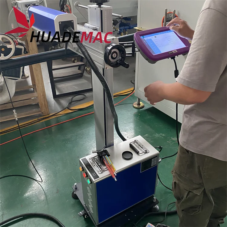 Automatic Cable Wire CO2 Laser Marking Machine Expiry Date Cable Factory Coding Machine