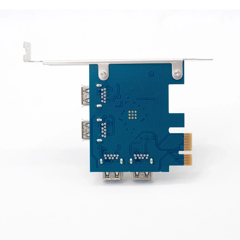  Высокая скорость Pcie Riser Card Board 1 до 4 USB3.0 конвертер мультипликатор Расширение карты адаптер для биткоина