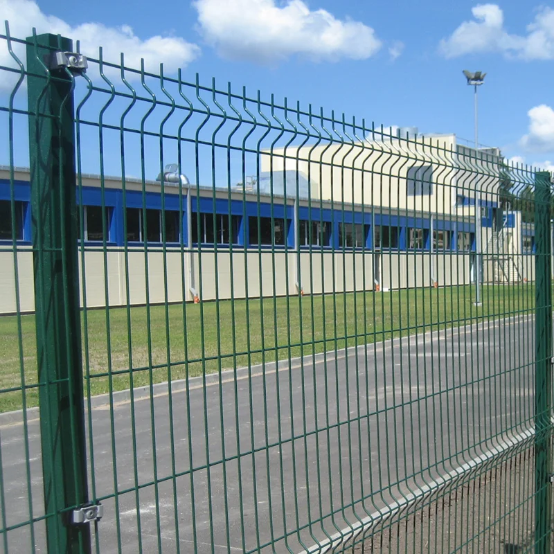 Hot-dip galvanized welding mesh fence Enclosure pvc coated anti-climbing fence Vegetable farm triangle 3D wire mesh fence