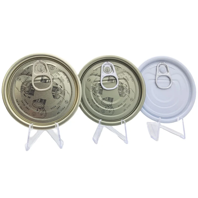 Hongbo Factory Supply Tinplate Canned Food Easy Open End 401#EOE 603#EOE easy open lid cover 73mm