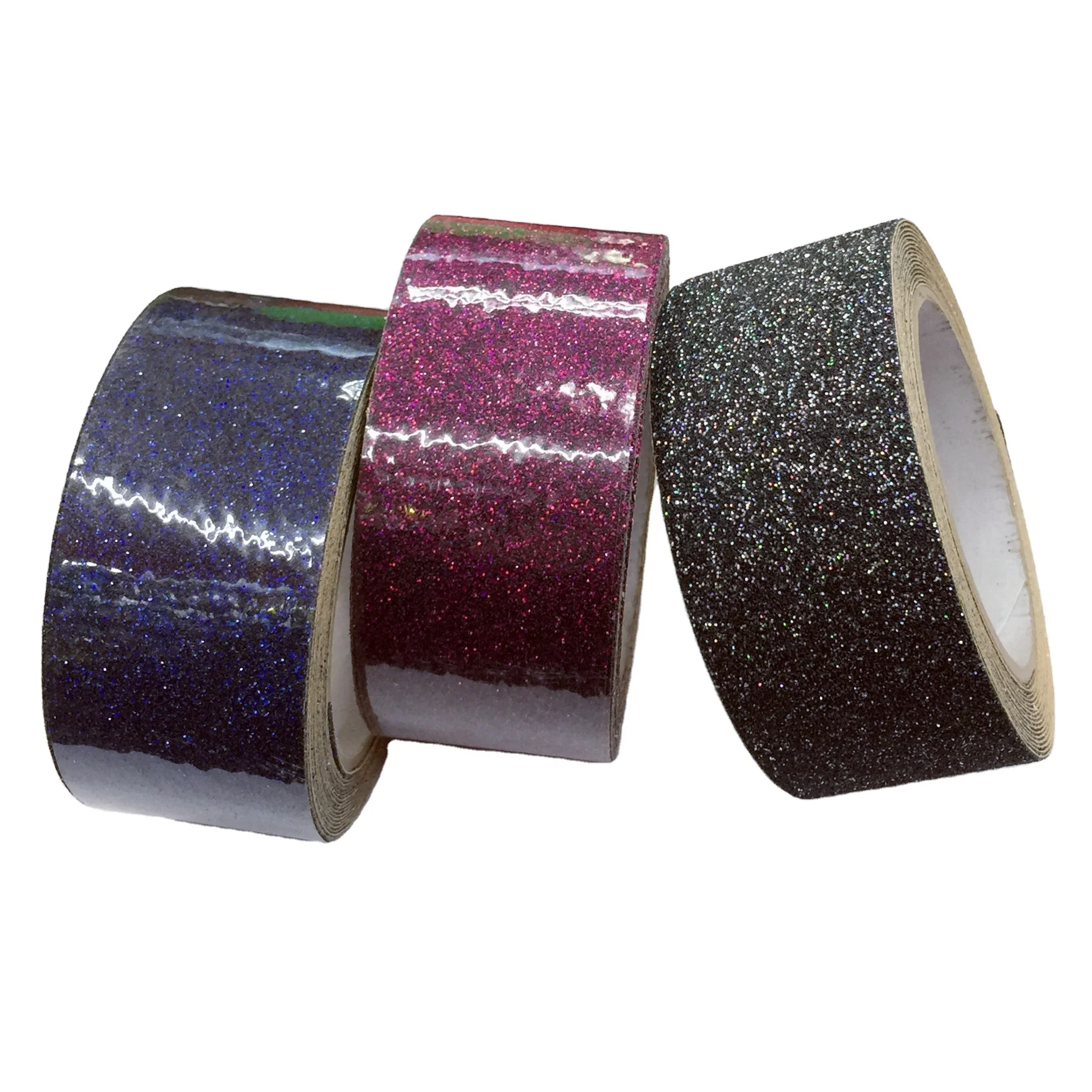 good adhesion bathroom use glitter anti-slip tape high quality  water-proof grey friction adhesive tape
