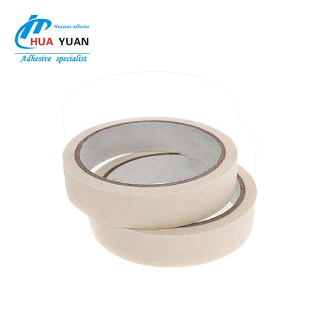 Factory Cheap Price Strong Crepe Paper Masking Tape Waterproof Rubber Glue Crepe Masking Tape Automotive Painting Hot Melt