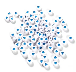 100 stalks/pack round love handmade beads DIY semi-finished acrylic beads for jewelry making Diy