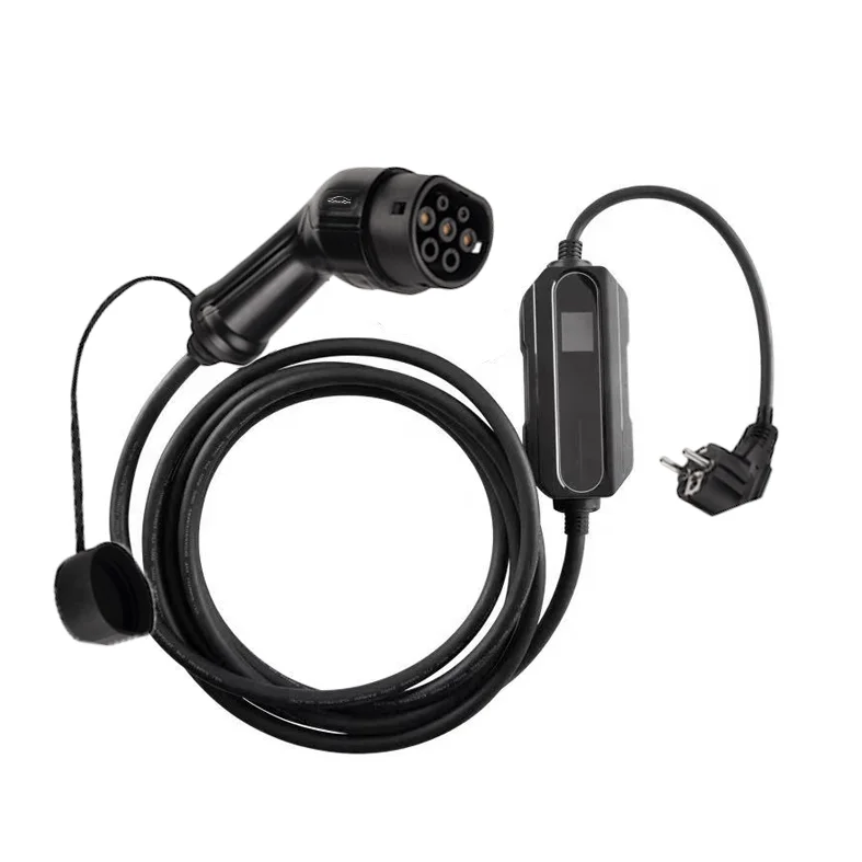 High Safety IP65 Type 2 portable ev charger for below parking and travelling