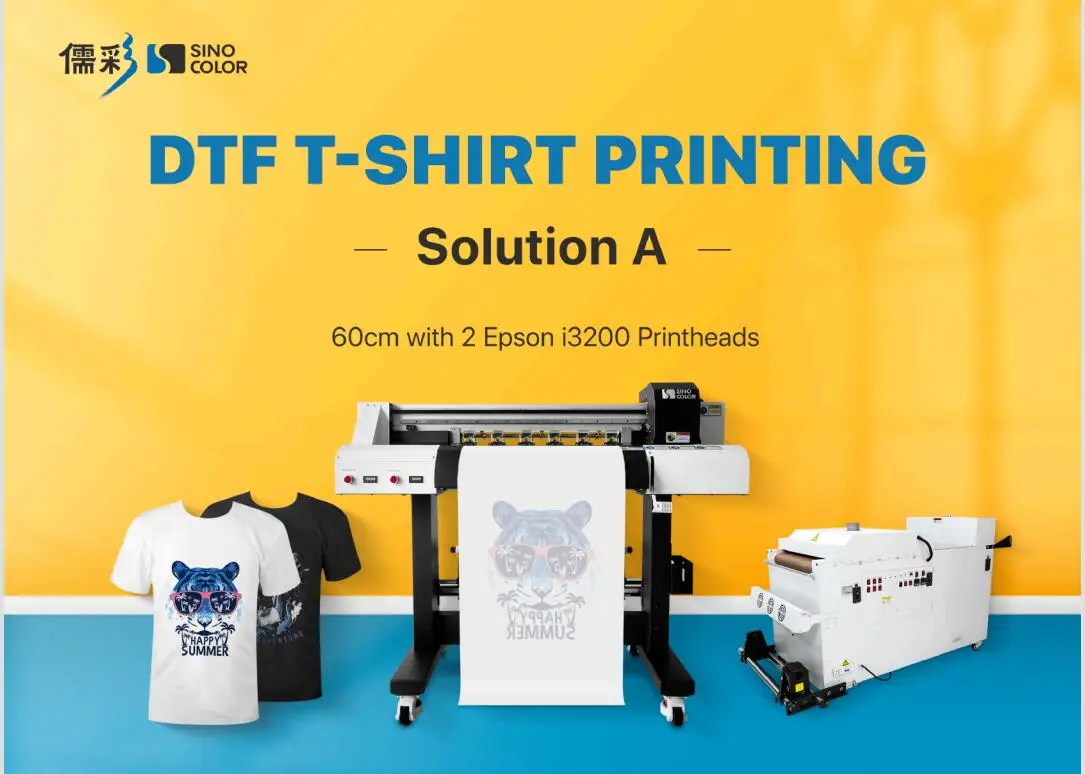 High Technology Double I3200 Heads 2400 Dpi Heat Transfer PET Film DTF T-shirt Printing Machine Printer