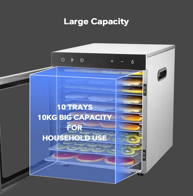 Home Use 10 trays fruit fish food mushroom dehydrator machine