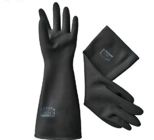 Industrial Chemical Resistant Industrial Non-slip Acid And Alkali Resistant Latex Examination Gloves