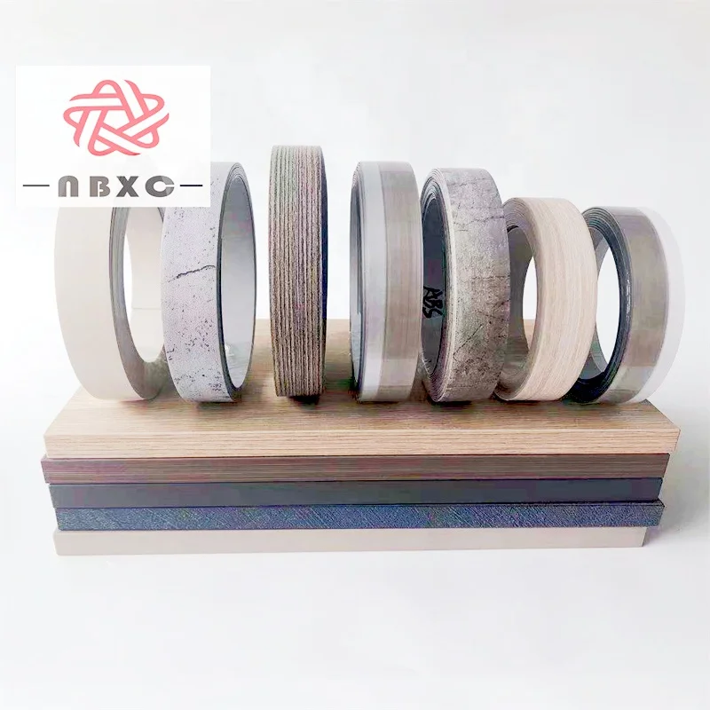 tapa canto Wooden finish edge banding/Pre-glued/ PVC edge banding tape for furniture board kitchen