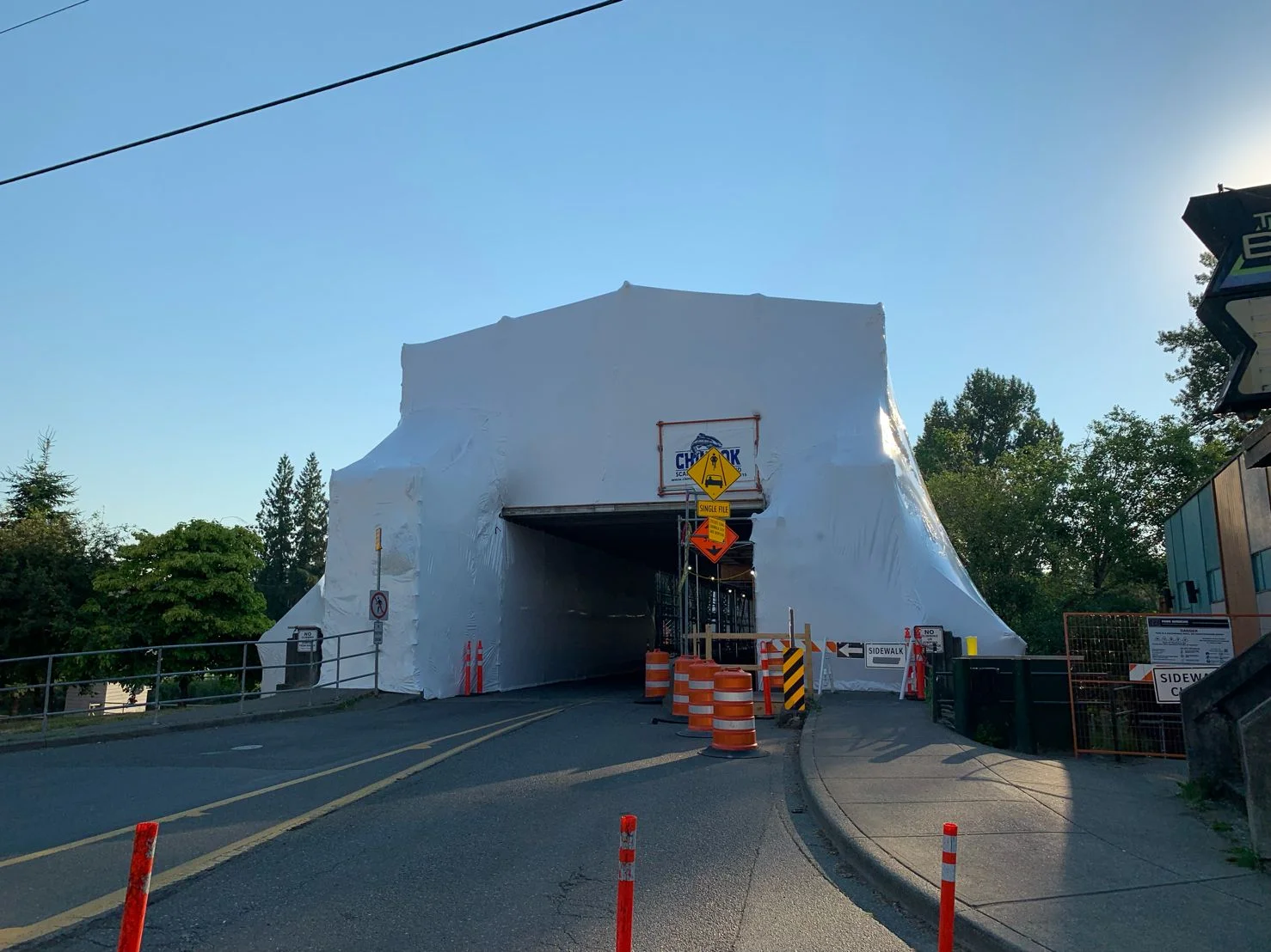 Flame retardant scaffolding shrink film 3200 mm