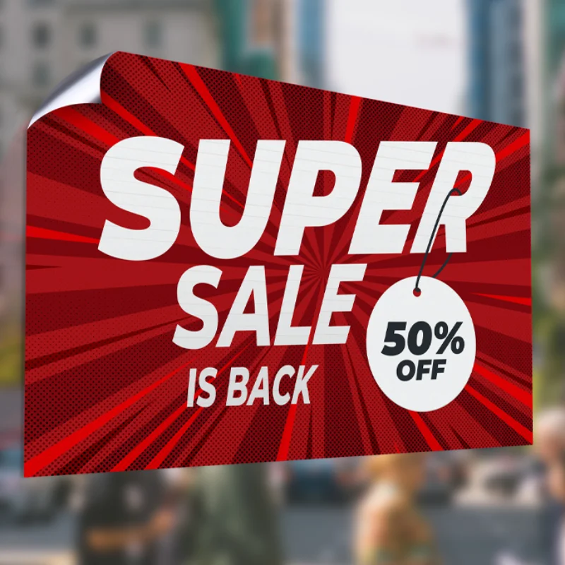 Съемная прозрачная Электростатическая декоративная наклейка на окно автомобиля на заказ