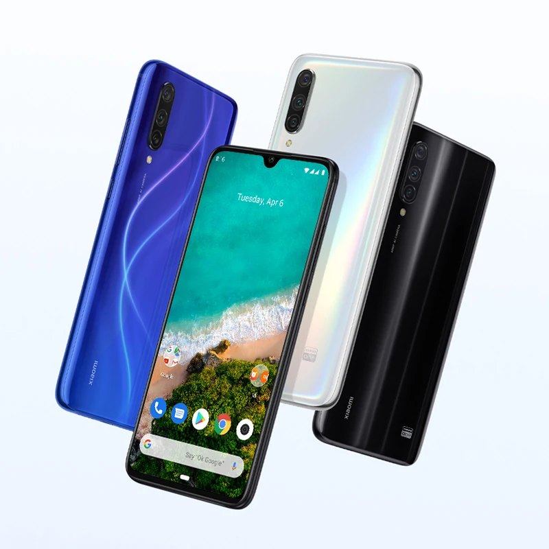 Смартфон Xiaomi Mi A3 глобальная версия 4 Гб + 128 ГБ Snapdragon 665 камера 48 МП экран 6 09 дюйма сканер отпечатков пальцев
