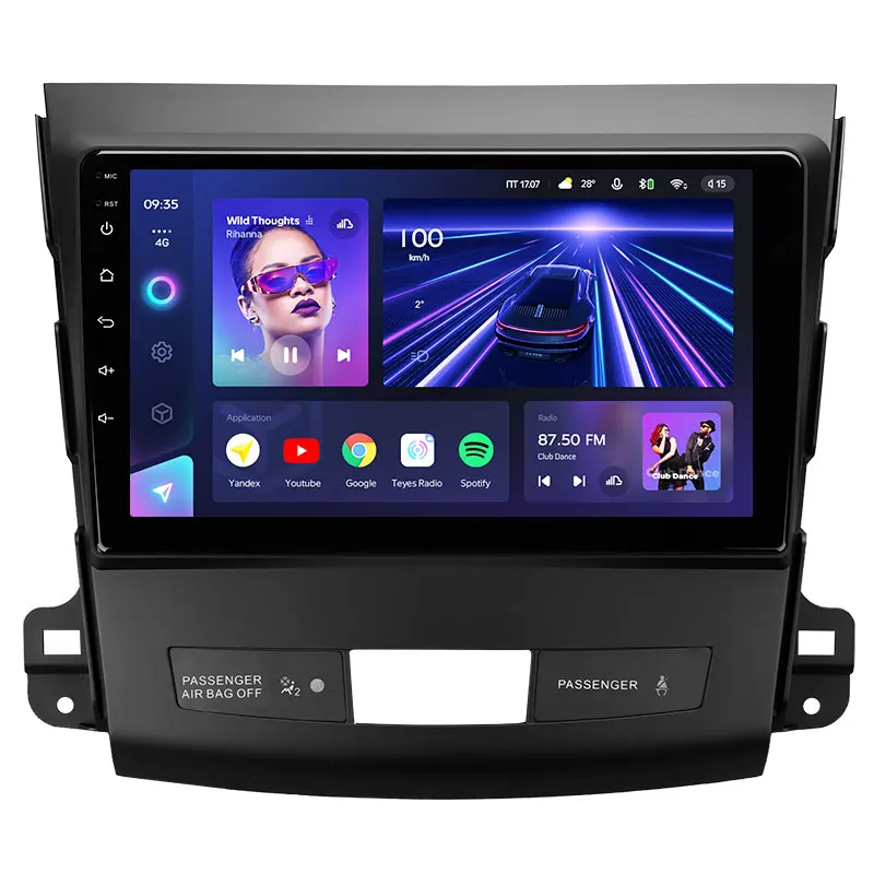 Автомагнитола TEYES CC3 для Mitsubishi Outlander 2 CW0W 2005-2011 мультимедийный видеоплеер навигация стерео din