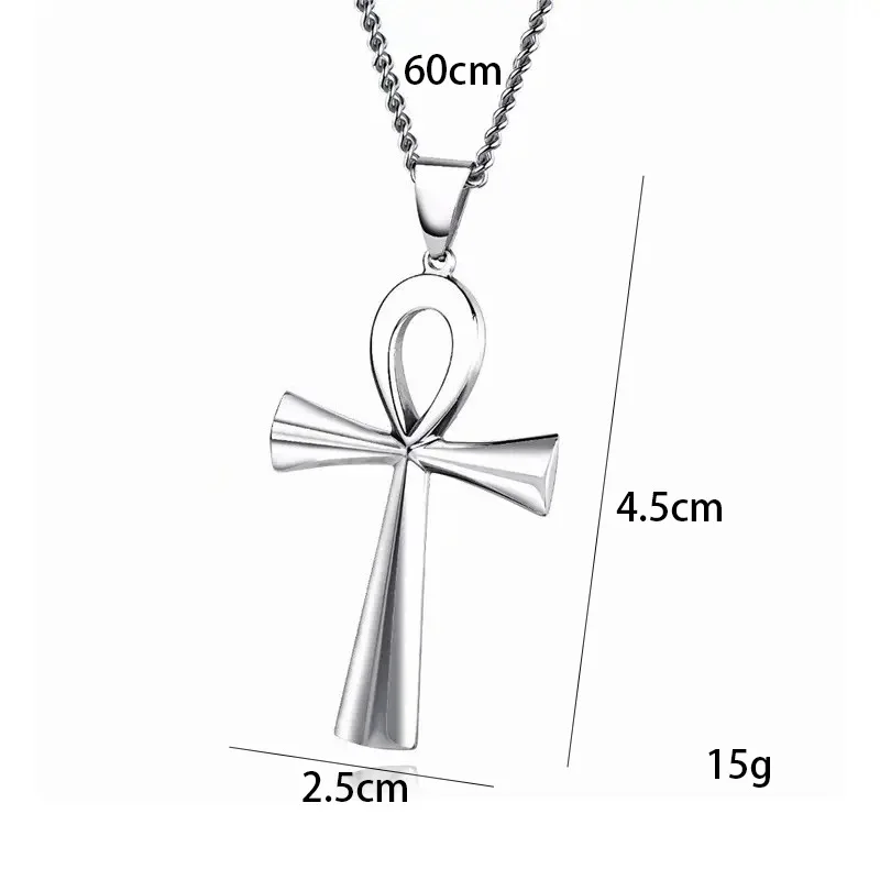Fashion Hip Hop bow cross necklace shiny pendant for men women gothic jewelry Halloween Christmas Gifts