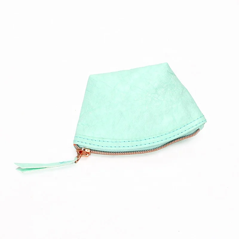 Factory custom cayan   durable coin  purse  daily life  storage bag Tyvek  paper  waterproof  wallet