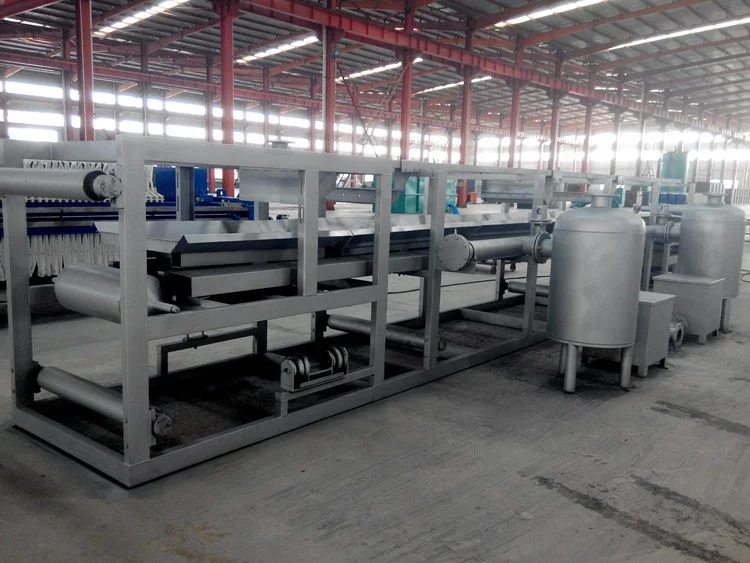 PBF continuous horizontal vacuum belt filters for Gypsum dewatering, antimony mine dewatering