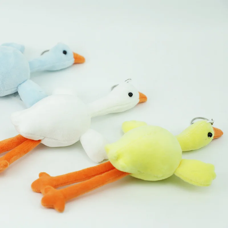 Duck Keychain Plush Keychain Goose Keychain Big Goose Doll Duck Plush Toys Fluffy Doll Keyring Cute Animal