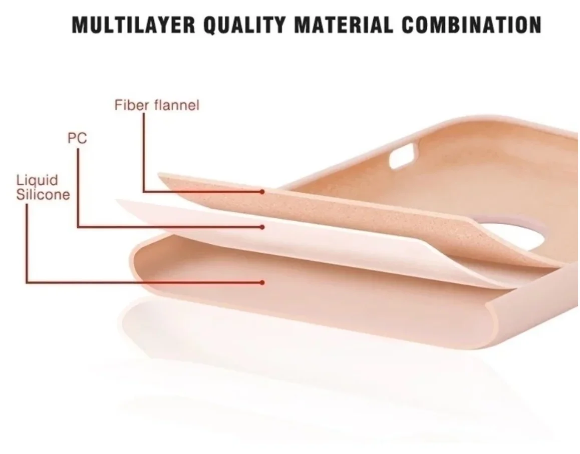 Full edge Luxury Offical Original Liquid Silicone Phone Case For Iphone SE 6 7 Xr Xs Max 11 12 13 14 Pro Max