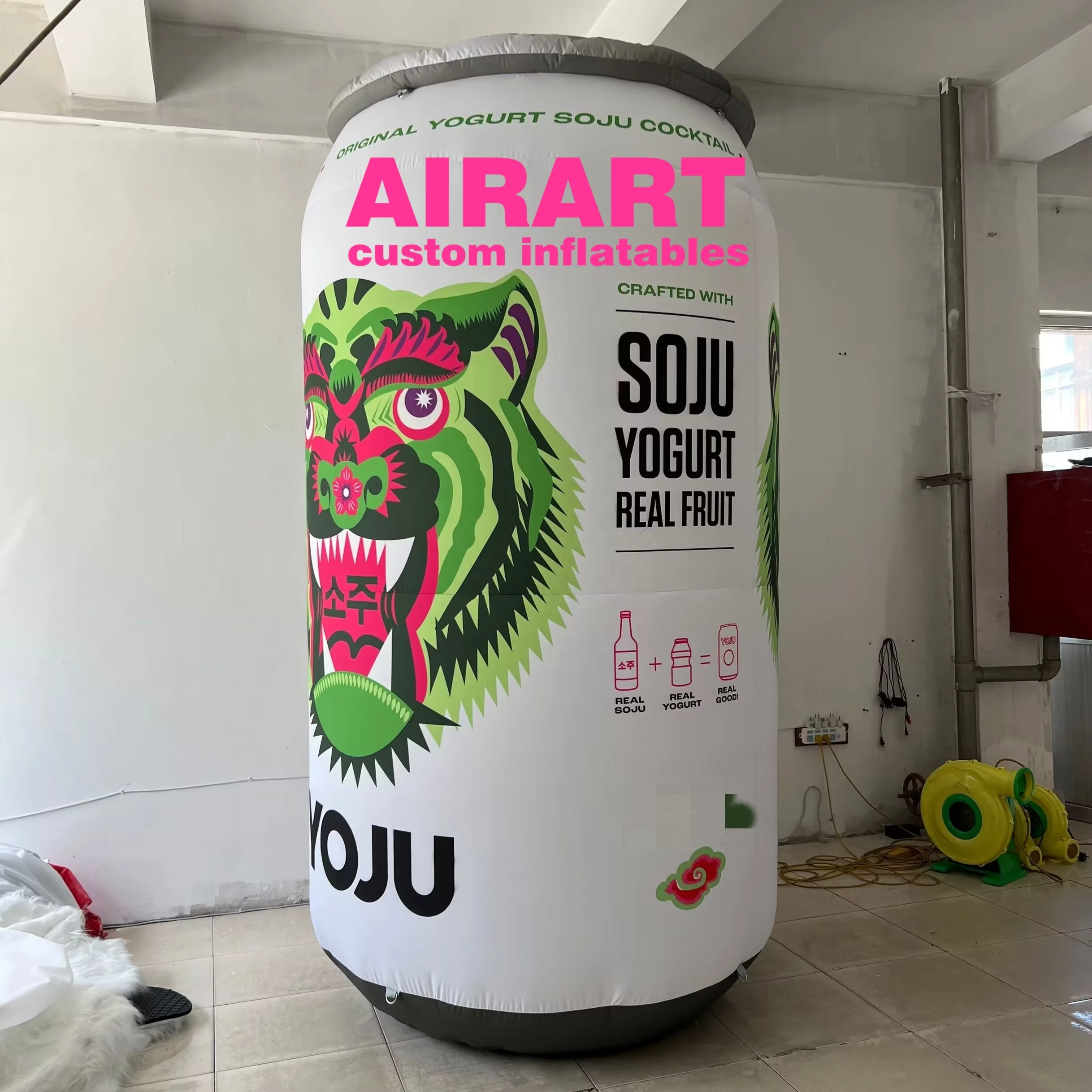 Inflatable ziptop can inflatable pop can inflatable drink can