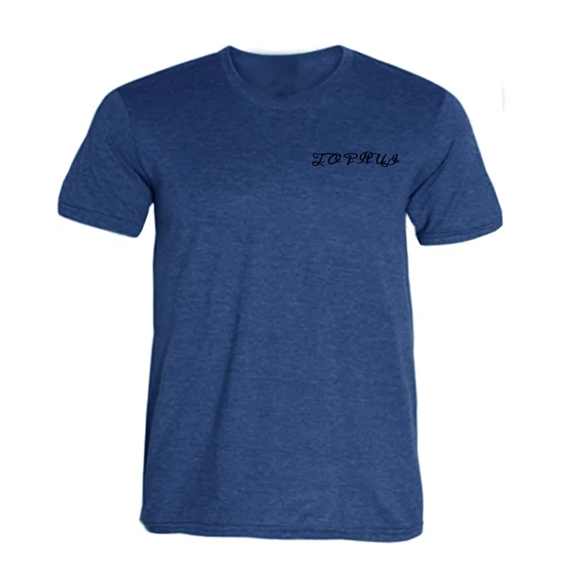 Wholesale tri blend custom printing 50% polyester 25% cotton 25% rayon short sleeve men t shirts