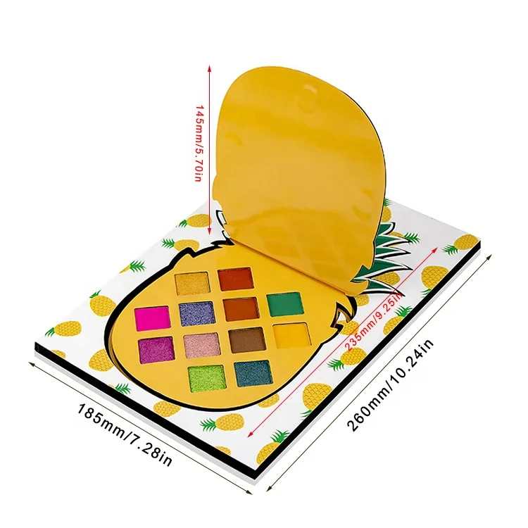 
2020 Maquillaje Sombras Pigmented Colored Unique Vegan Neon Custom Logo Makeup Eyeshadow Palette Private Label 