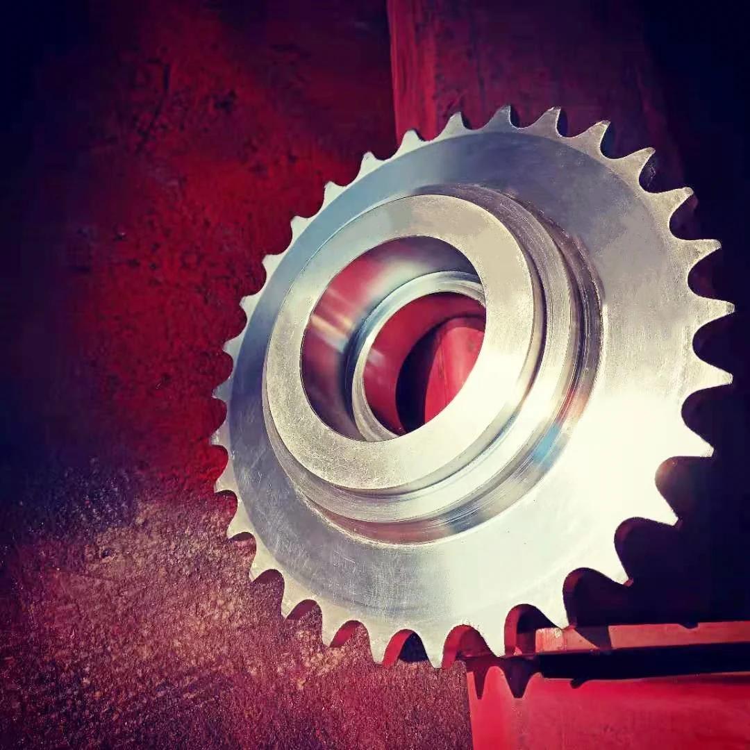 Профессиональная ISO стандартная C45 стальная двухшаговая роликовая цепная Звездочка приводная Звездочка для цепи