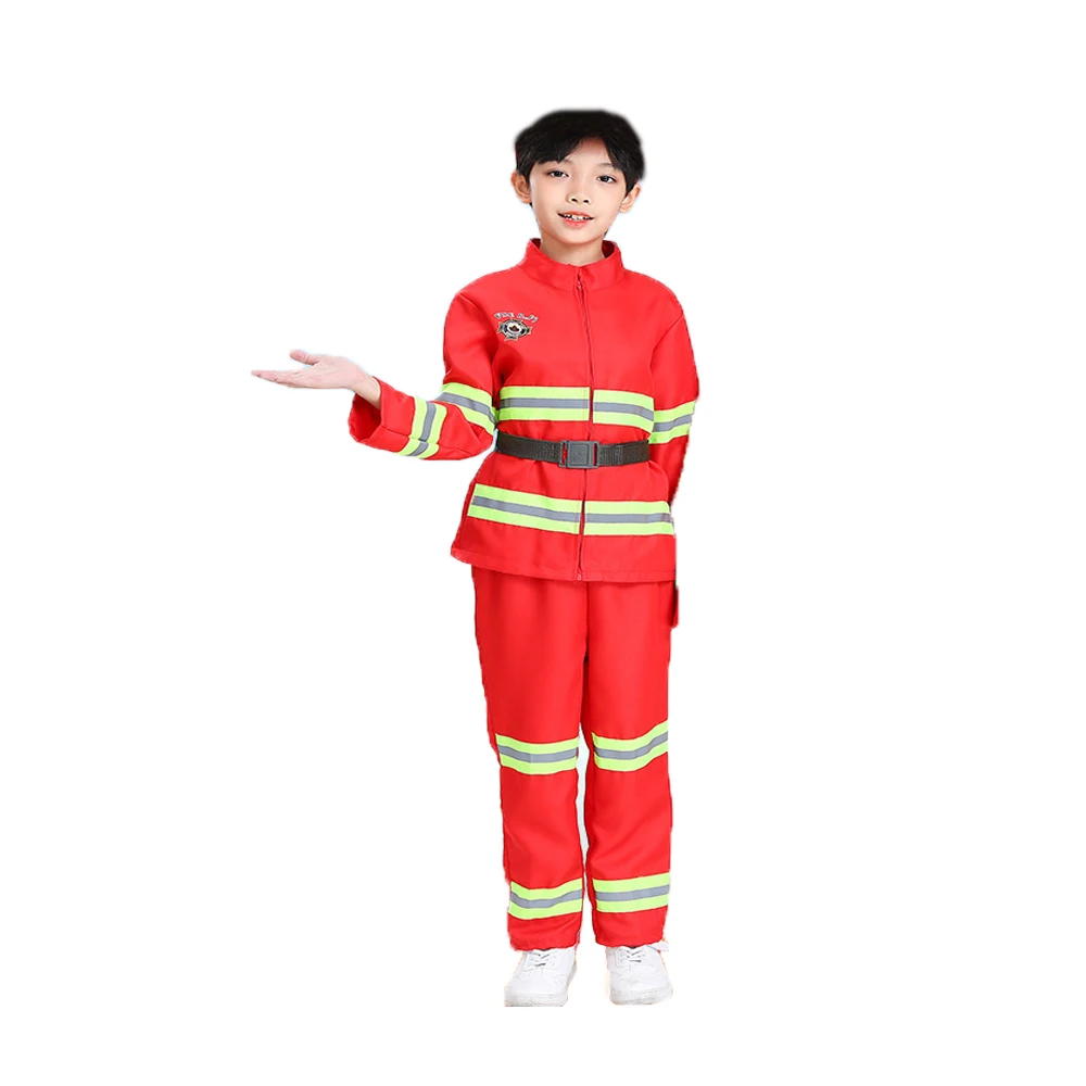 Fuyu the Most Popular Little Kids Fireman Firefighter Cosplay Costume Toys with Complete Accessories for Halloween Party