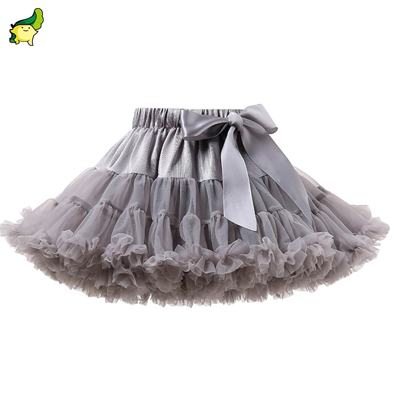 Baby Shower Gift Birthday Princess Mesh Fluffy Short Tulle Skirts Ruffle Diaper Cover Baby Girl Tutu Skirt