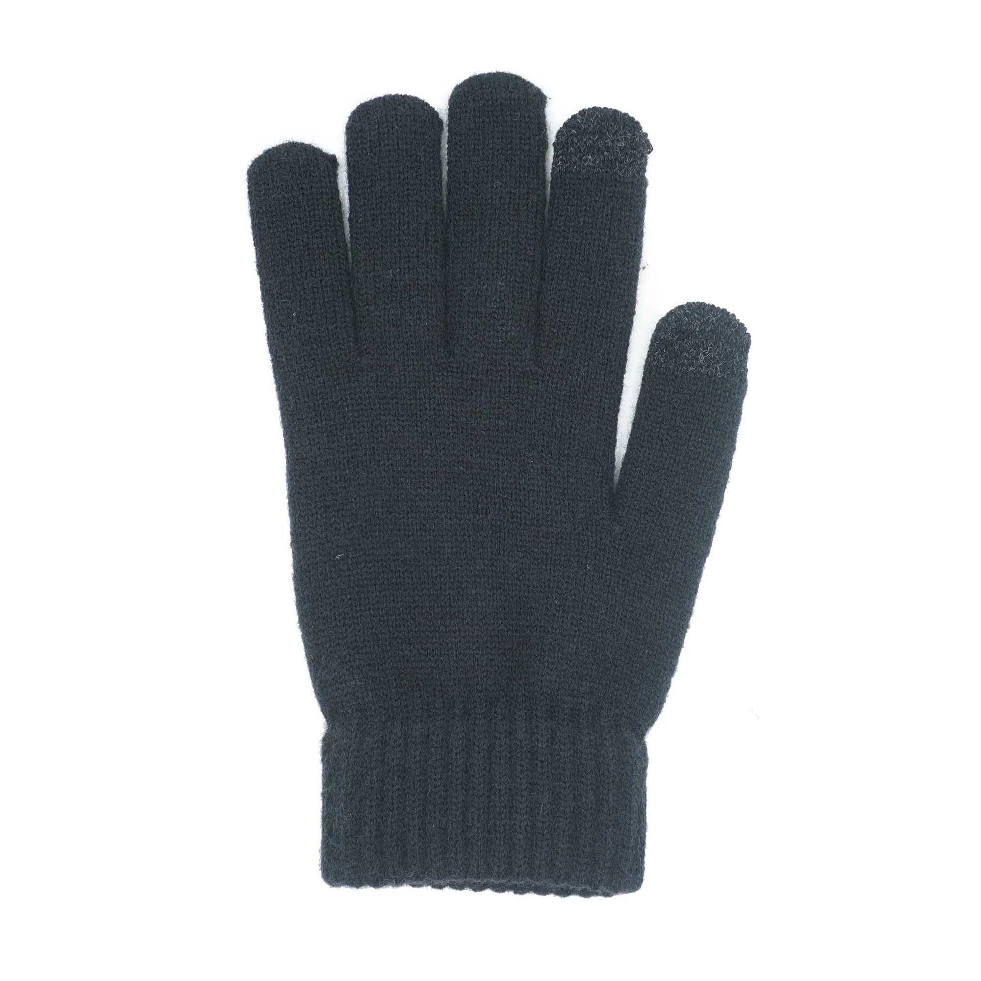 Simple Plain Knitted Gloves Warm and Windproof Cold Proof Gloves Outdoor Cycling Running Winter Picture Accept Customized Logo