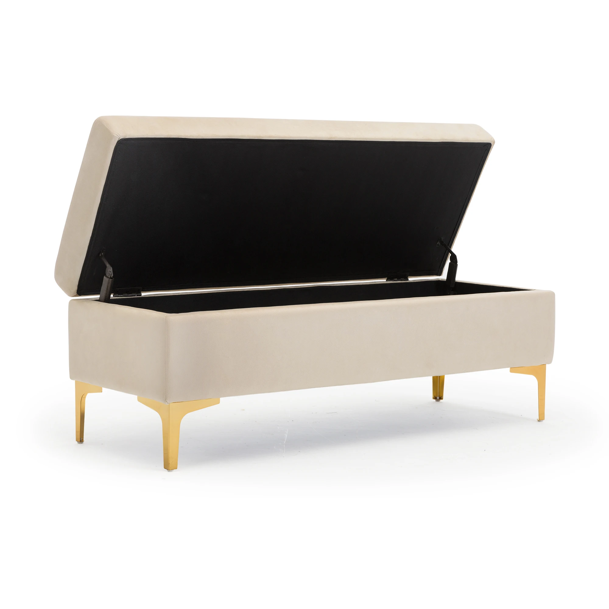 Wholesale Bedside Multi Purpose Velvet Storage Ottoman Bench Seat