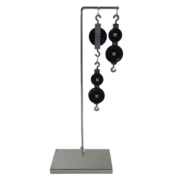 Junior high school crown block moving pulley experimental equipment teaching instrument metal pulley block and bracket set