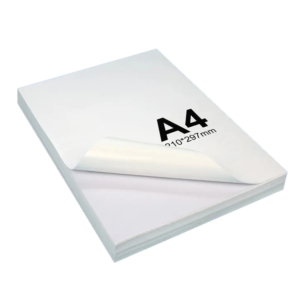 Custom Waterproof Premium Adhesive Glossy Photo A3 A4 Inkjet Printable Vinyl Sticker Paper For Inkjet Printer