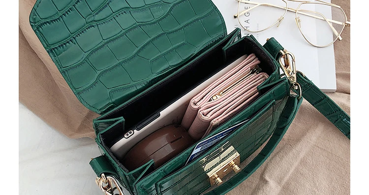 Patent Leather Pu Handbag Round Saddle Bag Royal Blue Women Detachable Handle Lock Crossbody Bag Sling Bag