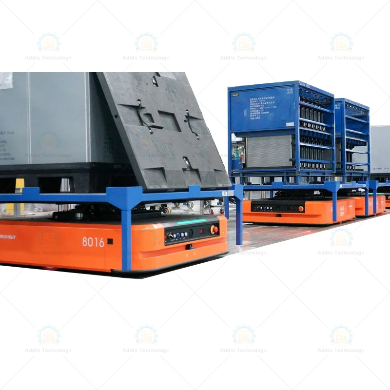 Automated guided vehicle AGV for big factory internal goods transport