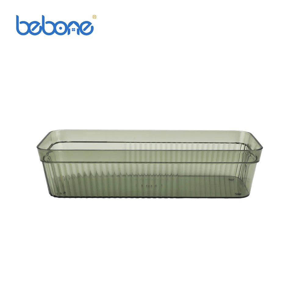Square transparency kitchen utensils plastic kitchen vegetable fruit pantry storage baskets