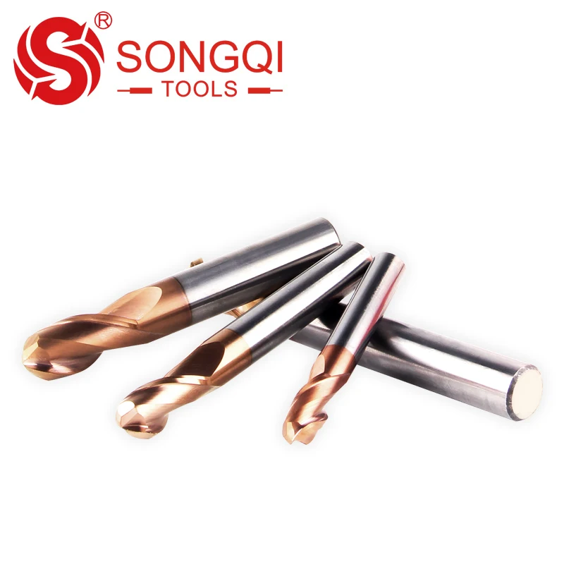 Концевая фреза из карбида вольфрама HRC 45/55/65 с параллельным хвостовиком