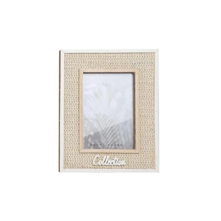 K&B surface rattan wood frame photo frame letters decor wooden glass photo frame