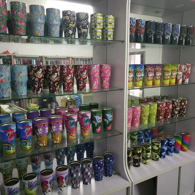 Christmas Gifts 30oz double wall stainless steel tumbler unicorn Christmas elk high capacity 900ml gift coffee mug